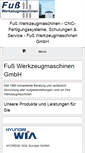 Mobile Screenshot of fuss-werkzeugmaschinen.com